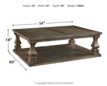 Load image into Gallery viewer, Johnelle - Gray - Rectangular Cocktail Table