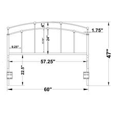 Load image into Gallery viewer, Bryant - Metal Queen Or Full Open Frame Headboard - Black