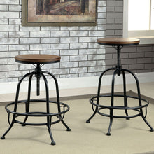 Load image into Gallery viewer, Silvia - Counter Height Stool (Set of 2) - Black / Medium Oak