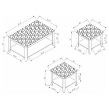 Load image into Gallery viewer, Flores - 3 Piece Faux Marble Top Coffee Table Set - Cappuccino