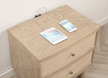 Load image into Gallery viewer, Kailani - 2-Drawer Nightstand Bedside Table - Beige Oak