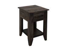 Load image into Gallery viewer, Dark Teak - Chairside Table - Oil Black