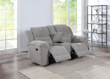 Load image into Gallery viewer, Gilson - Chenille Upholstered Reclining Loveseat - Gray