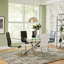 Load image into Gallery viewer, Carmelo - Rectangular Glass Top Dining Table - Chrome