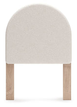 Load image into Gallery viewer, Arloster - White / Tan - Twin Upholstered Panel Headboard
