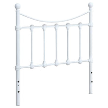 Load image into Gallery viewer, Marie - Metal Twin Open Frame Headboard - White