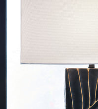 Load image into Gallery viewer, Bartlen - Black / Gold Finish - Poly Table Lamp