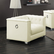 Load image into Gallery viewer, Chaviano - Upholstered Track Arm Accent Chair - Pearl White