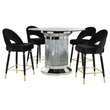 Load image into Gallery viewer, Ellie - Mirrored Counter Height Dining Table Set