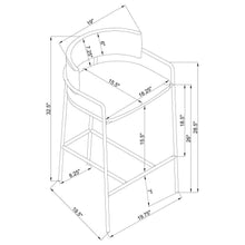 Load image into Gallery viewer, Comstock - Upholstered Low Back Stool