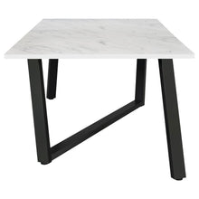 Load image into Gallery viewer, Mayer - Rectangular Faux Marble Dining Table - White