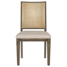 Load image into Gallery viewer, Matisse - Woven Rattan Back Dining Side Chair Brown (Set of 2) - Dark Brown