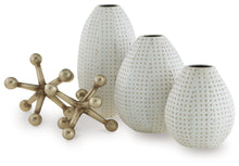 Load image into Gallery viewer, Azerton - White / Gold Finish - Accessory Set (Set of 5)