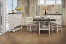Load image into Gallery viewer, Stone - Barstool With Turned Legs (Set of 2) - Antiqued Ivory
