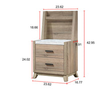 Load image into Gallery viewer, Tilston - Nightstand With Wall Panel - Natural