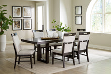 Load image into Gallery viewer, Neymorton - Dark Grayish Brown - 7 Pc. - Rectangular Extension Table, 6 Side Chairs