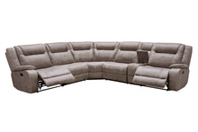 Load image into Gallery viewer, Blake - 6 Piece Modular Reclining Sectional And Entertainment Console - Desert Taupe