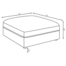 Load image into Gallery viewer, Serene - Square Upholstered Ottoman