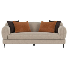 Load image into Gallery viewer, Jade - Chenille Upholstered Sculpted Track Arm Sofa - Latte