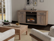 Load image into Gallery viewer, Natural Parota - 70&quot; Electric Fireplace - Dark Brown