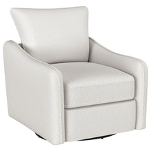 Load image into Gallery viewer, Madia - Upholstered Sloped Arm Swivel Glider Chair - Vanilla