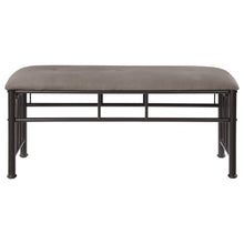 Load image into Gallery viewer, Livingston - Microfiber Upholstered Bench - Brown And Bronze