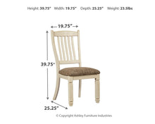 Load image into Gallery viewer, Bolanburg - Brown / Beige - Dining UPH Side Chair (Set of 2) - Rake Back