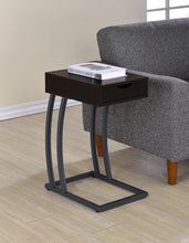 Load image into Gallery viewer, Troy - 1-Drawer C-Shaped Side Table Power Outlet