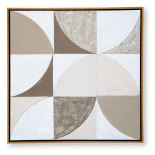Load image into Gallery viewer, Harelman - Tan / Taupe / White - Wall Art