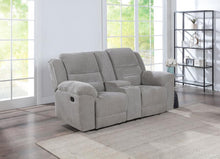 Load image into Gallery viewer, Gilson - Chenille Upholstered Reclining Loveseat - Gray