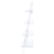 Load image into Gallery viewer, Amaturo - 4-Shelf Acrylic Ladder Bookshelf - Clear