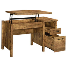 Load image into Gallery viewer, Delwin - 2-Drawer Lift Top Computer Desk - Rustic Nutmeg