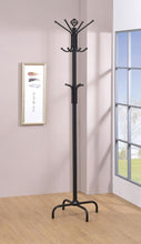 Load image into Gallery viewer, Collier - 12 Hook Freestanding Coat Rack Hat Hanger - Black