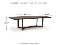 Load image into Gallery viewer, Dilenno - Dark Brown - Rectangular Dining Room Extension Table