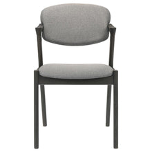 Load image into Gallery viewer, Stevie - Padded Wood Dining Arm Chair (Set of 2) - Black