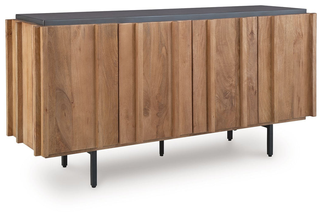 Quintavious - Brown / Charcoal - Accent Cabinet