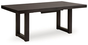 Neymorton - Dark Grayish Brown - 7 Pc. - Rectangular Extension Table, 6 Side Chairs