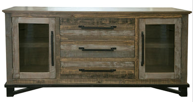 Loft Brown - Buffet With 3 Drawer / 2 Doors - Two Tone Gray / Brown