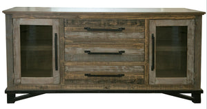 Loft Brown - Buffet With 3 Drawer / 2 Doors - Two Tone Gray / Brown