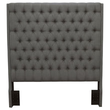 Load image into Gallery viewer, Camille - Upholstered Eastern King Panel Headboard - Gray