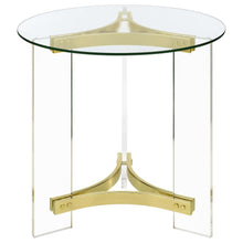 Load image into Gallery viewer, Janessa - Acrylic Coffee And End Table Set