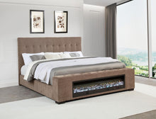 Load image into Gallery viewer, Senna - Upholstered Audio Flame Visualizer Bed