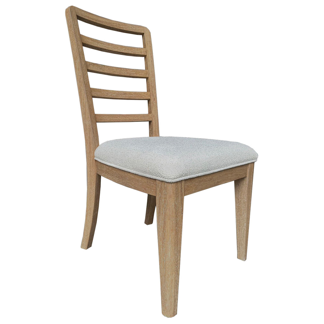 Escape - Dining Ladder Back Dining Chair (Set of 2) - Glazed Natural Oak Mirage Mist