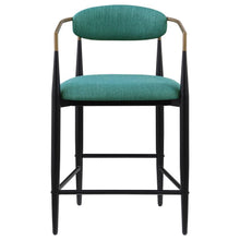 Load image into Gallery viewer, Tina - Metal Counter Height Bar Stool With Upholstered Back And Seat (Set of 2)