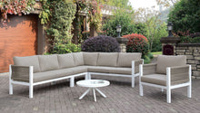 Load image into Gallery viewer, Sasha - Patio Sectional - White / Light Taupe