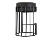 Load image into Gallery viewer, Merlin - 30&quot; Upholstered Barstool - Licorice