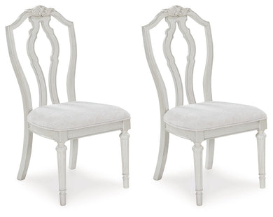 Montelaine - Antique White - Dining Upholstered Side Chair (Set of 2)