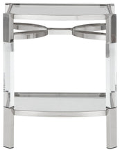 Load image into Gallery viewer, Chaseton - Clear / Silver Finish - Accent Table