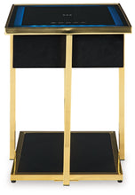 Load image into Gallery viewer, Rexwell - Black / Gold Finish - Accent Table With Speaker