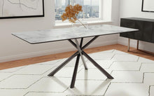 Load image into Gallery viewer, Carvell - Rectangular Sintered Stone Dining Table - Mirage White